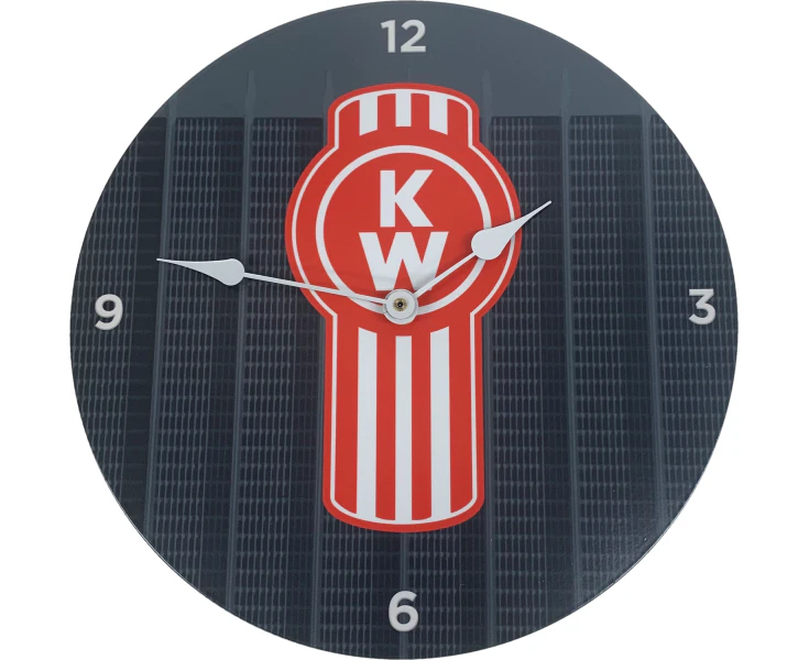 Kenworth KW Semi Trailer Metal Wall Clock Sign