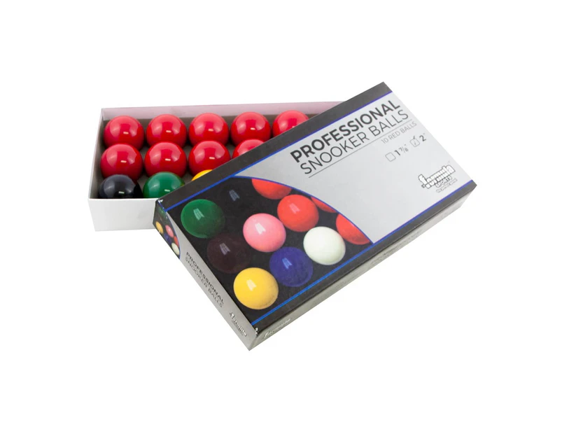 Formula Sports Profesional Pool Balls 1 7/8" Set 10 Red/6 Colour /1 White