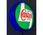 Castrol Motor Oil LED Bar Lighting Wall Sign Light Button Light Blue