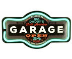 Man Cave BIG DADDYS Garage Rope LED Marquee Wall Sign Light