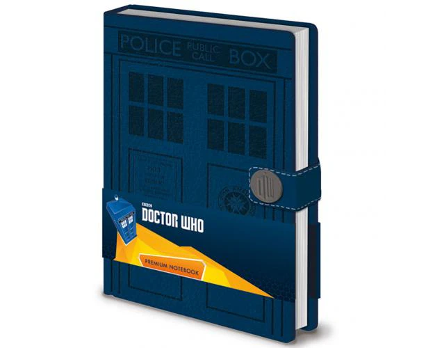 Doctor Who T.V Tardis Police Box Door Blue Premium School/Office Notebook