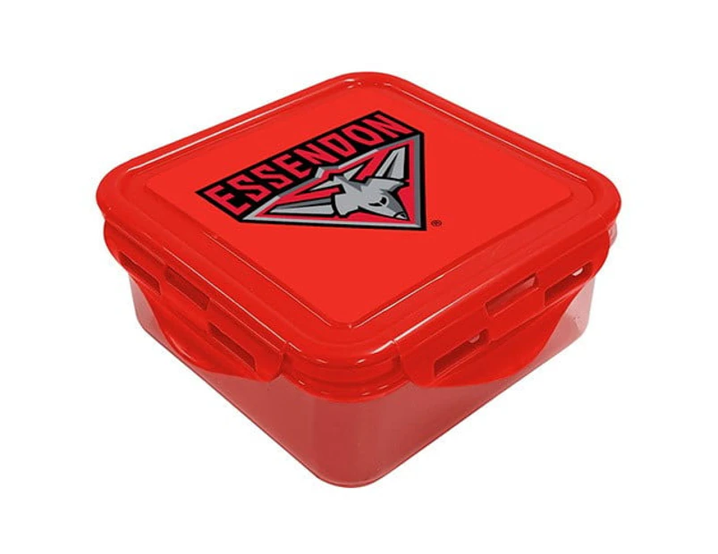 Essendon Bombers AFL Sandwich Snack Container Lunch Box
