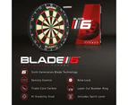 Winmau Blade 6 TRIPLE CORE Dart Board + Blade 6 Cabinet + Darts Set