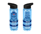 State of Origin NSW Blues Tritan Bottle with Wrist Bands