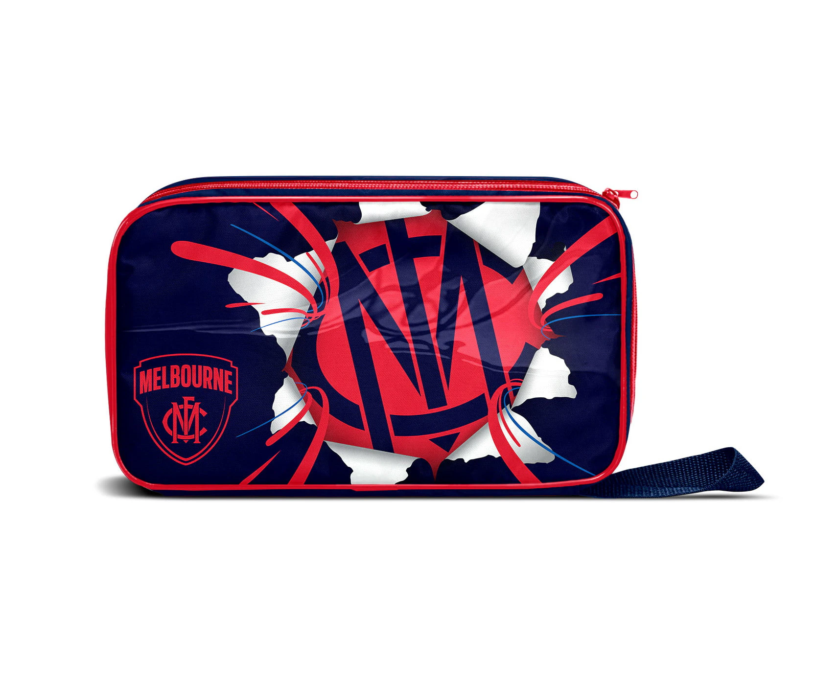 AFL Lunch Cooler Bag Box - Melbourne Demons -  300mm x 175mm x 65mm