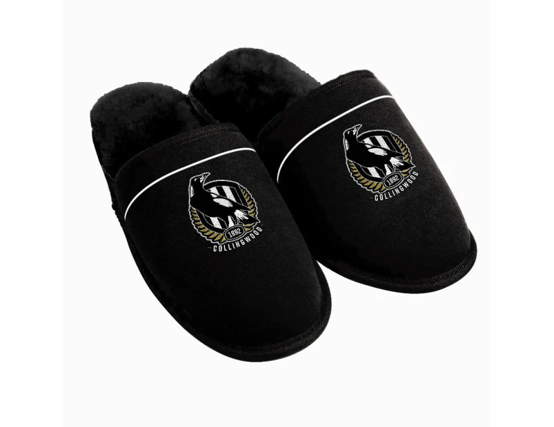 Collingwood Magpies AFL Logo Slippers