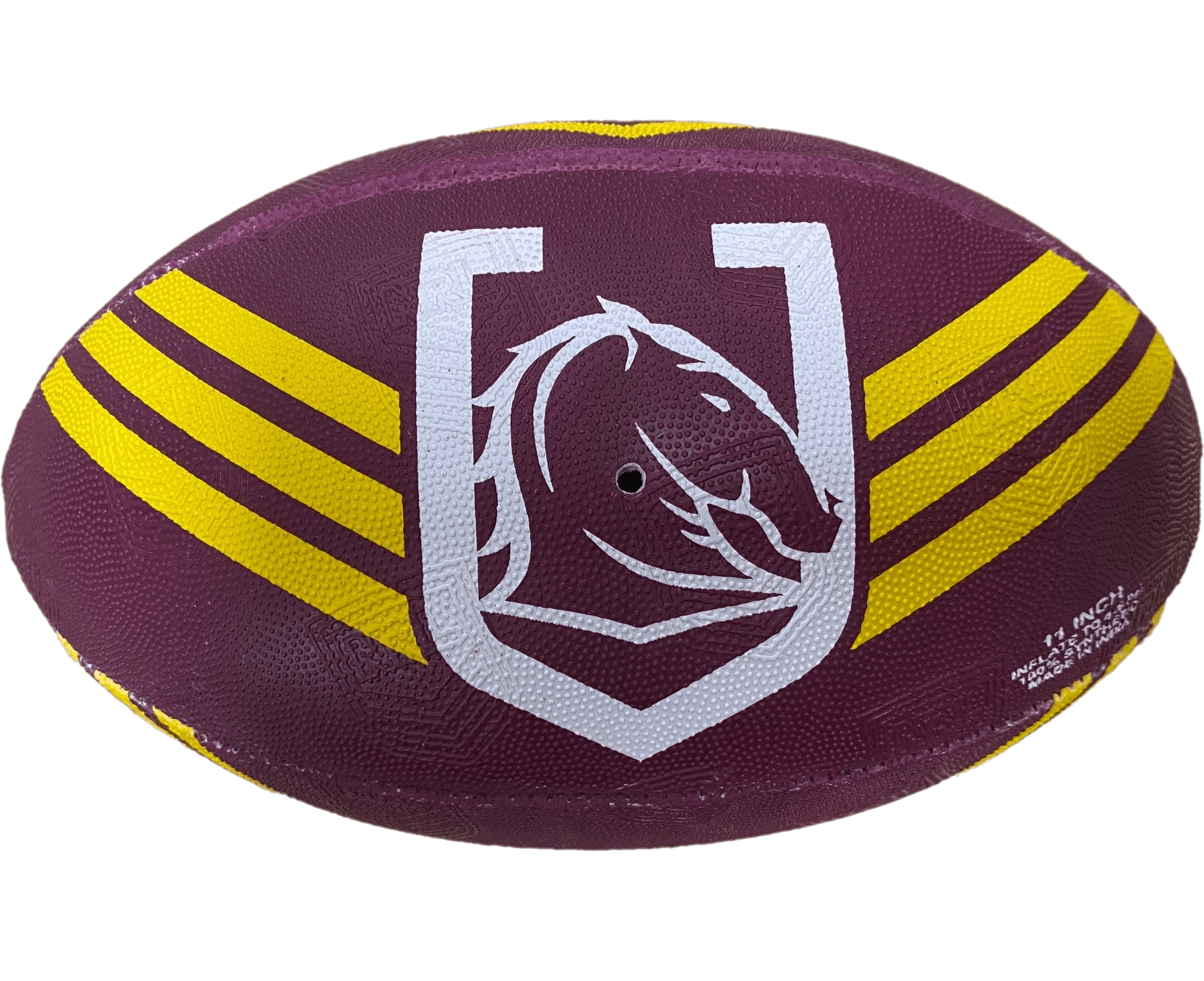 Steeden NRL Supporter Ball 11 Inch - Broncos 2023