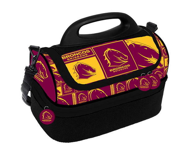 Brisbane Broncos NRL Insulated School Lunch Box dome Cooler BAG