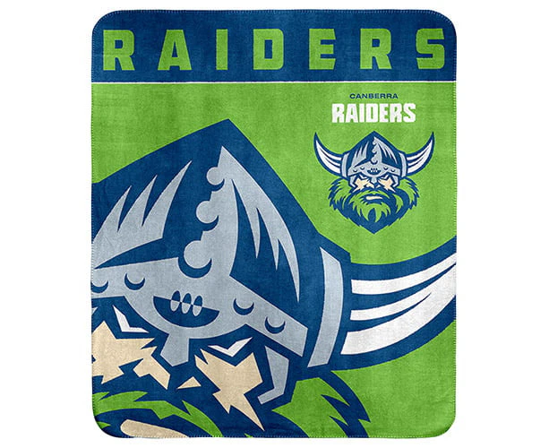 Canberra Raiders NRL Polar Fleece Rug Blanket