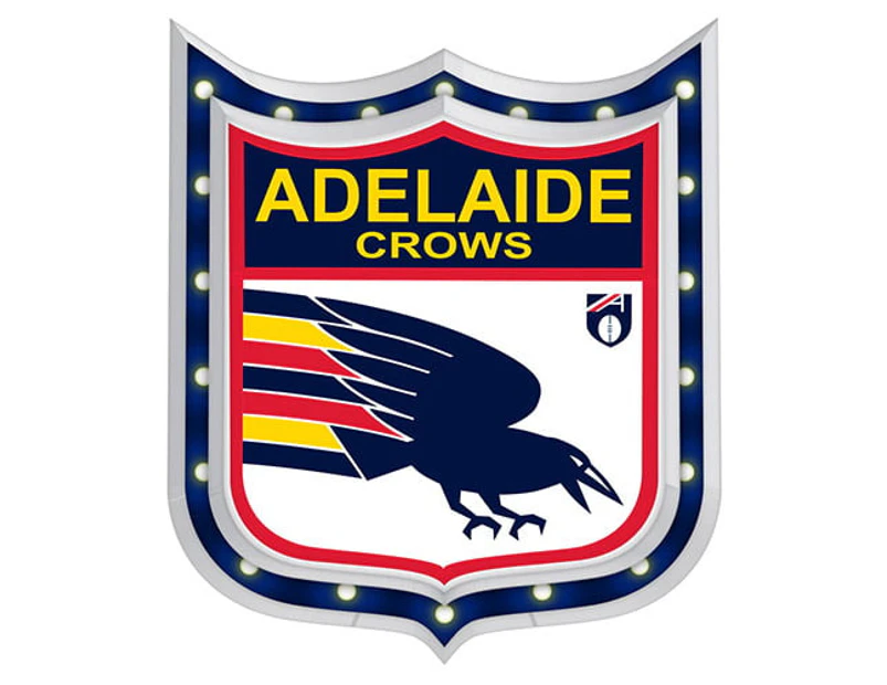 Adelaide Crows AFL Light Up Bar Sign Plaque Shield