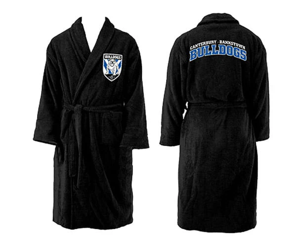 Canterbury Bulldogs NRL Youth Kids Dressing Gown Robe Size 10-12