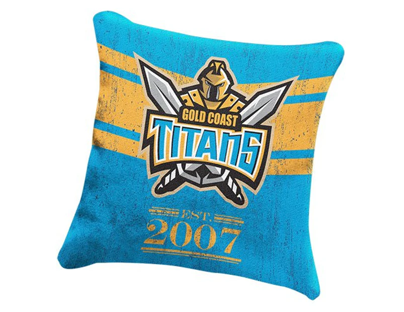 Gold Coast Titans NRL HERITAGE Cushion fabric Pillow
