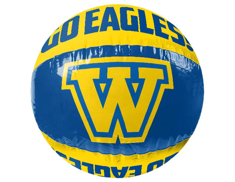 West Coast Eagles AFL Inflatable Beach Ball Pool Beach Toy
