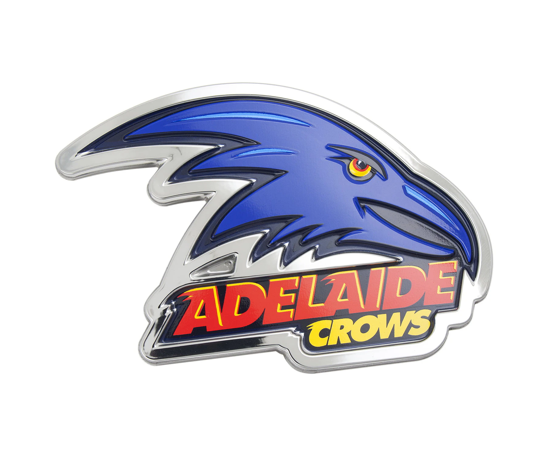 Adelaide Crows AFL 3D Chrome Emblem Badge - For Cars, Bikes, Laptops, Most Things