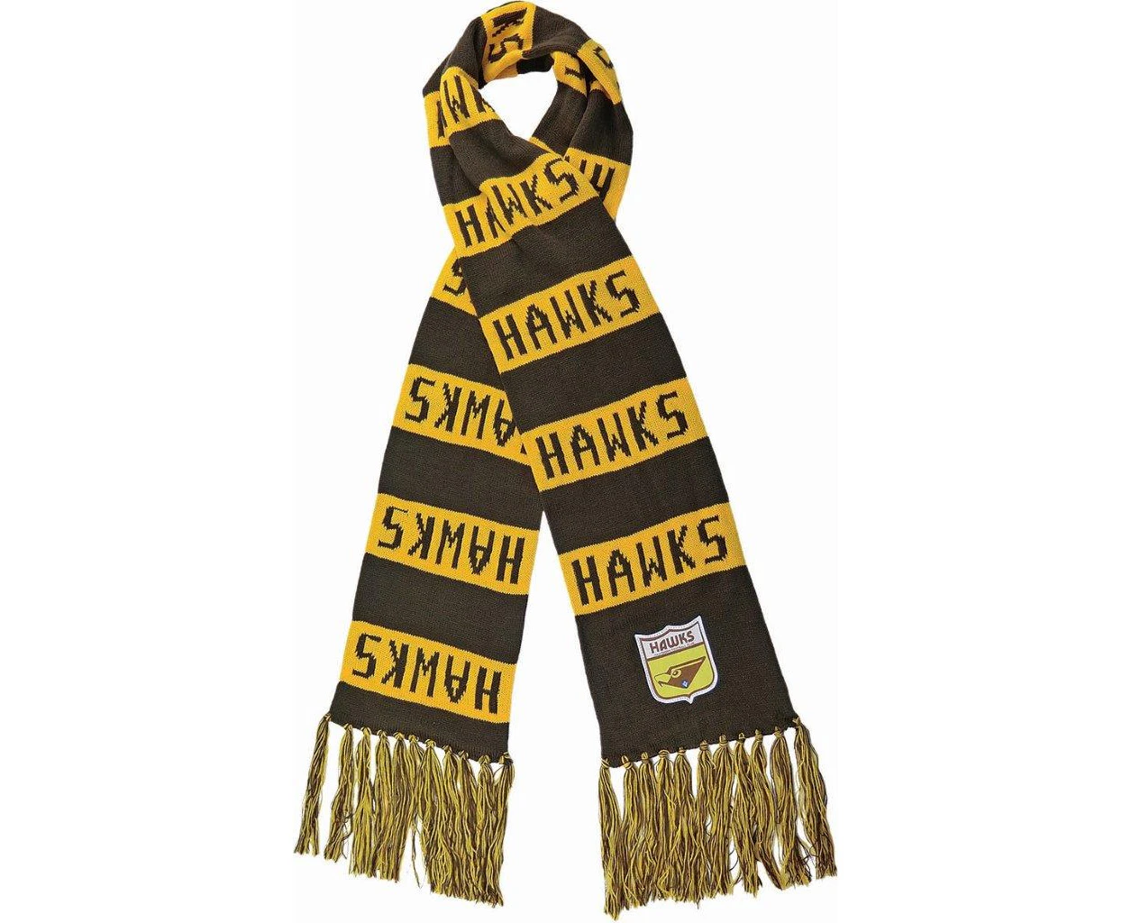 Hawthorn Hawks AFL Heritage Bar Scarf Warm Winter Neckwear