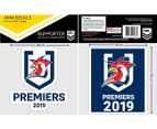 Sydney Roosters NRL 2019 Premiership Premiers Car Window 2 x MINI Decal Sticker