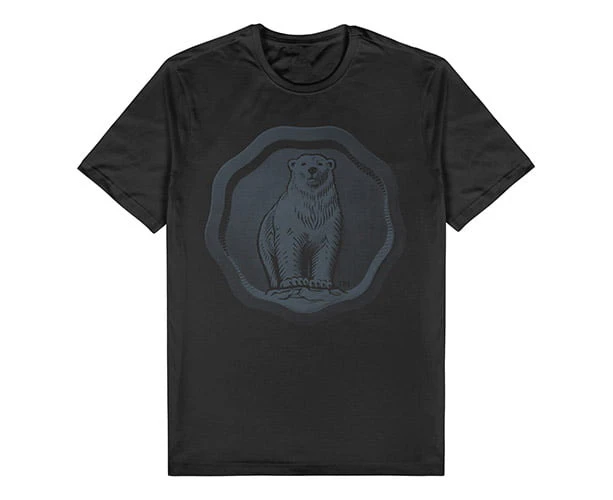 Bundy Bundaberg Rum Bear Men's Monochrome Black Logo T-Shirt