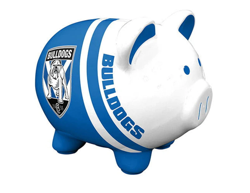 Canterbury Bulldogs NRL Dolomite Piggy Bank Money Box with Coin Slot
