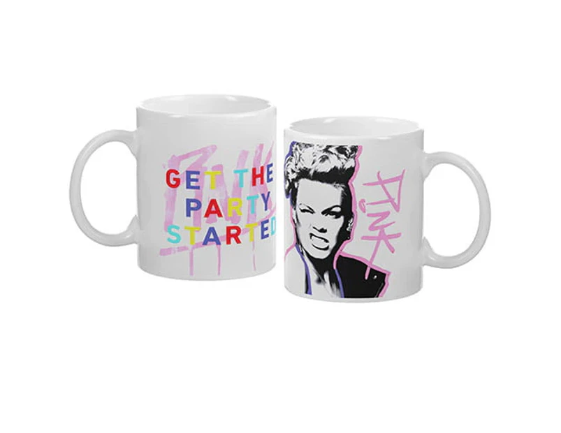 PINK Singer Artist Get the Party Started Ceramic Coffee Mug Cup