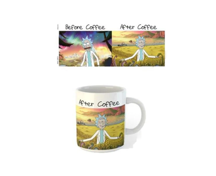 Rick and Morty Before and After Coffee Mug Cup