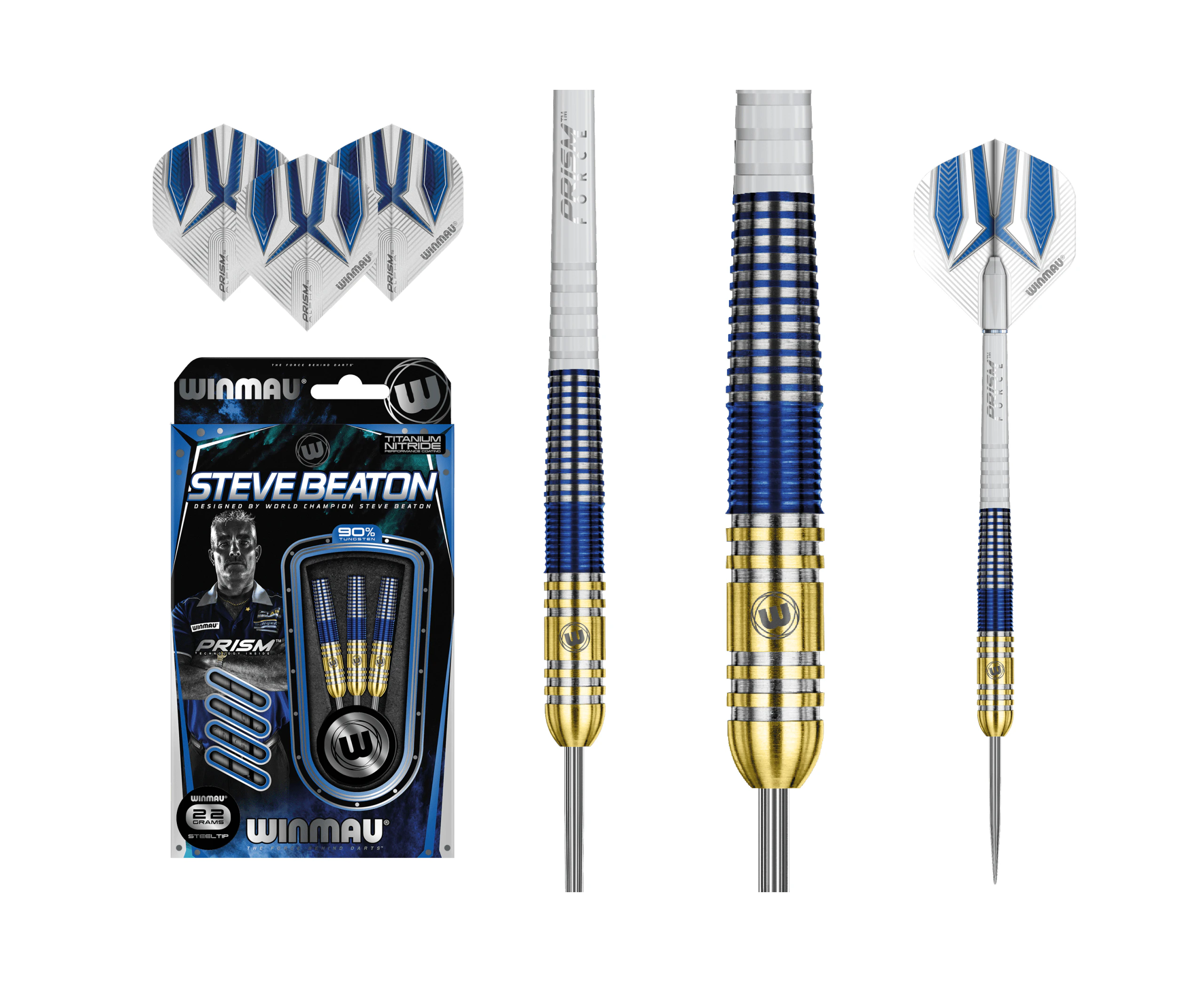 Winmau Steve Beaton Steel Tip 90% Tungsten Darts