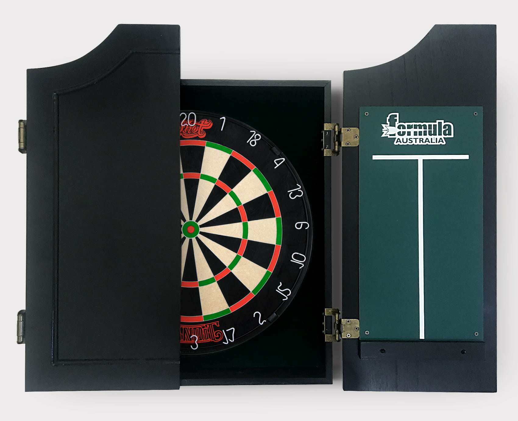 SHOT DARTS Bandit Original Bristle Dart Board + Black Solid Wood ...