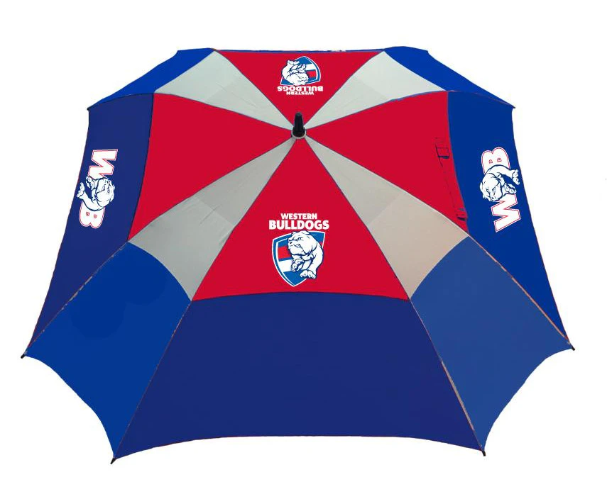 Western Bulldogs AFL Golf Club Umbrella Large Deluxe