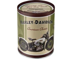 Harley Davidson American Classics German Made Tin Round Money Box