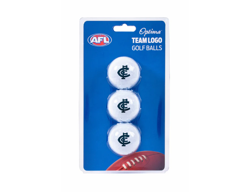 Carlton Blues AFL Team Optima Golf Balls 3 Pack