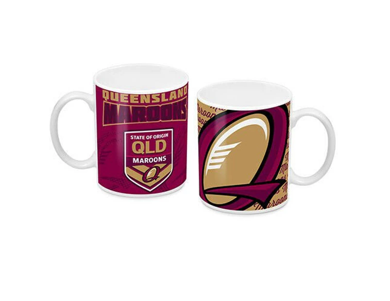 State of Origin QLD Queensland Maroons Coffee Mug Fathers Day Man Cave Gift