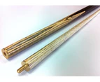 WOODEN POOL SNOOKER CUE SET 4x Two Piece Cues with 10mm pool cue tips (ASH PRO)