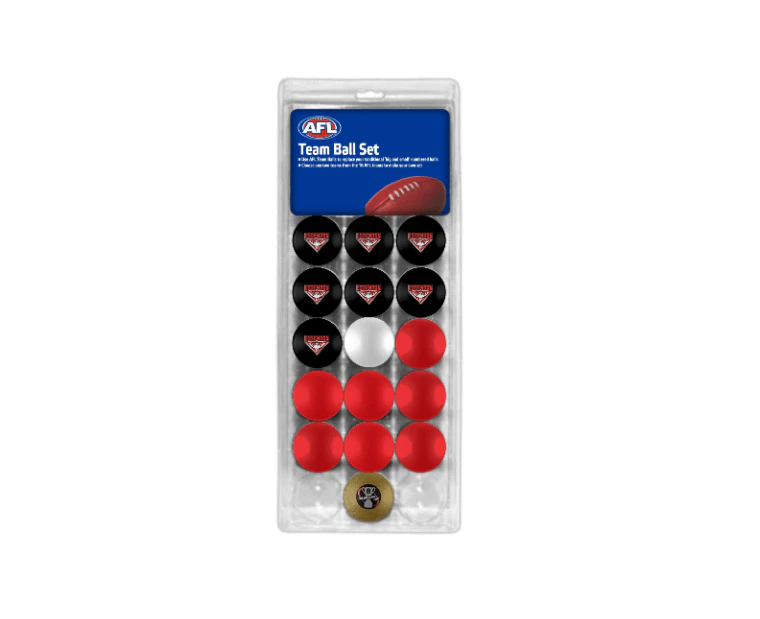 Essendon Bombers AFL Pool Snooker Billiard Balls Set