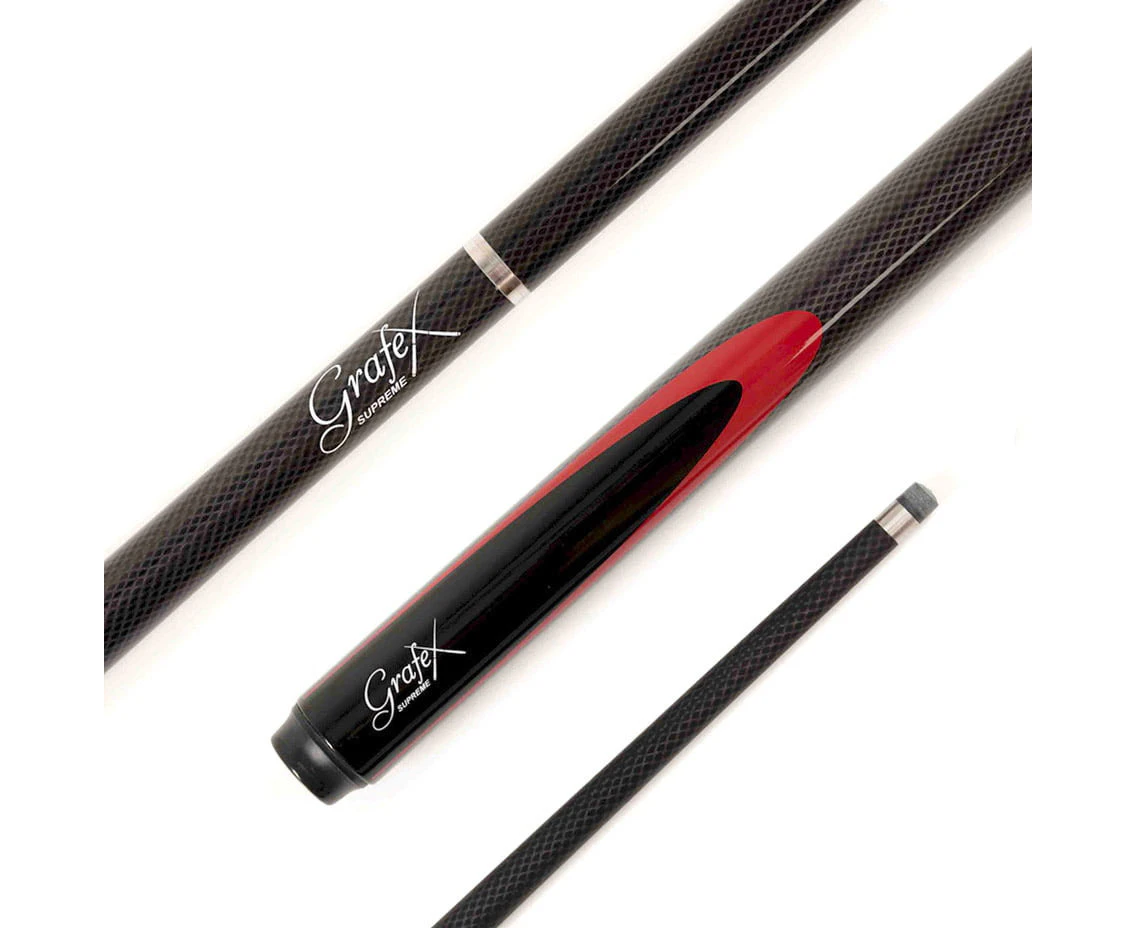 Grafex Graphite Pool Snooker Billiard Cue Supreme Black New Multi-Weight System