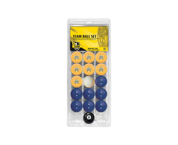 North QLD Cowboys NRL Pool Snooker Billiard Balls Full Aramith Ball Set