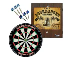 Dart Board and Cabinet Set Ned Kelly Bushranger with TX290