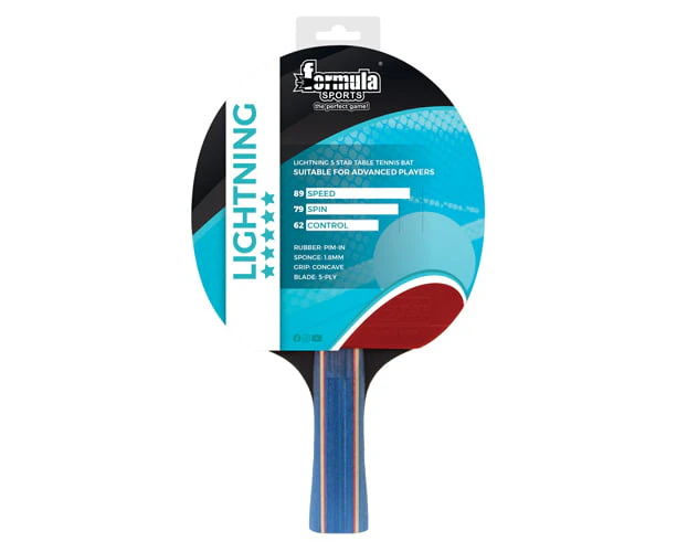 Formula Sports Lightning Table Tennis Game Bat/Racket Ping Pong Game 5 Star