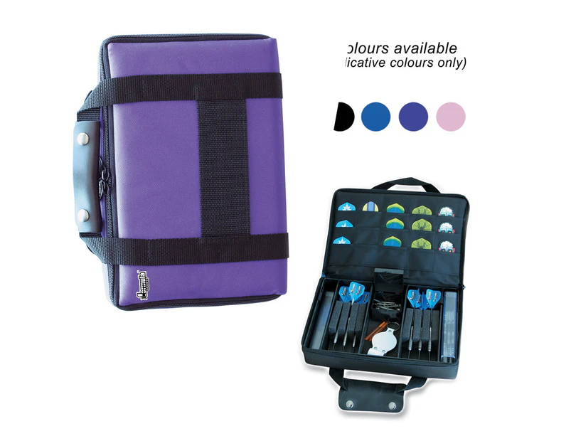 Extra Large Quality Darts Carry Case Dart Storage Wallet PURPLE
