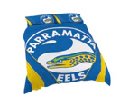 Parramatta Eels NRL QUEEN Bed Quilt Doona Duvet Cover & Pillow Cases Set
