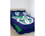 New Zealand NZ Warriors NRL KING Bed Quilt Doona Duvet Cover & Pillow Cases Set