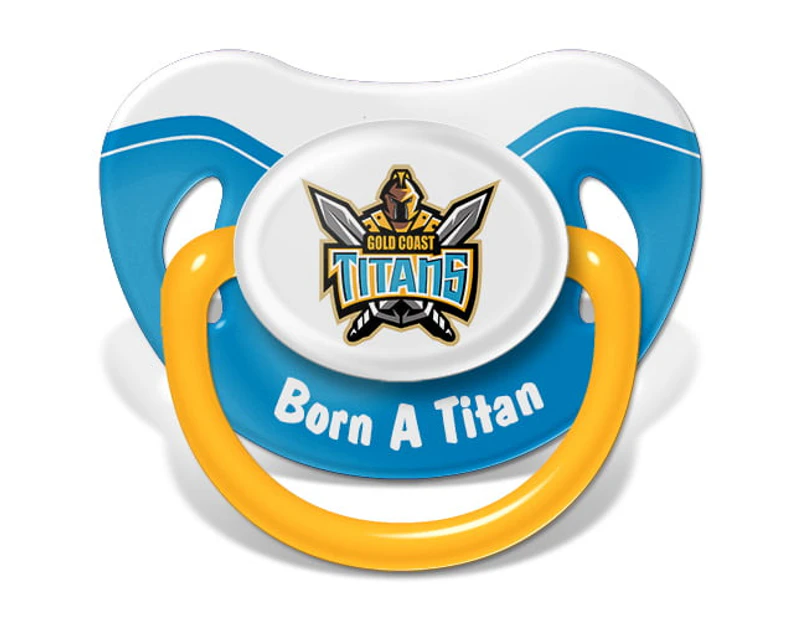 NRL Gold Coast Titans TEAM Logo Infant Baby Dummy Pacifier Baby
