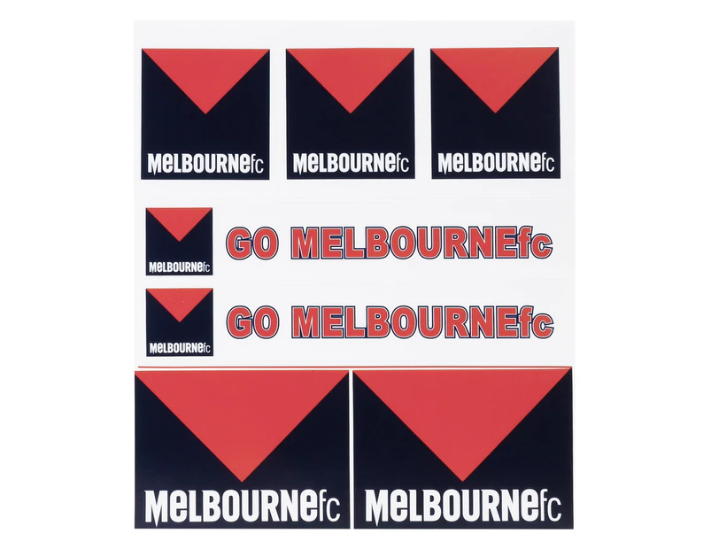 AFL Melbourne Demons LOGO Sticker Sheet for Car Bumper School Books etc
