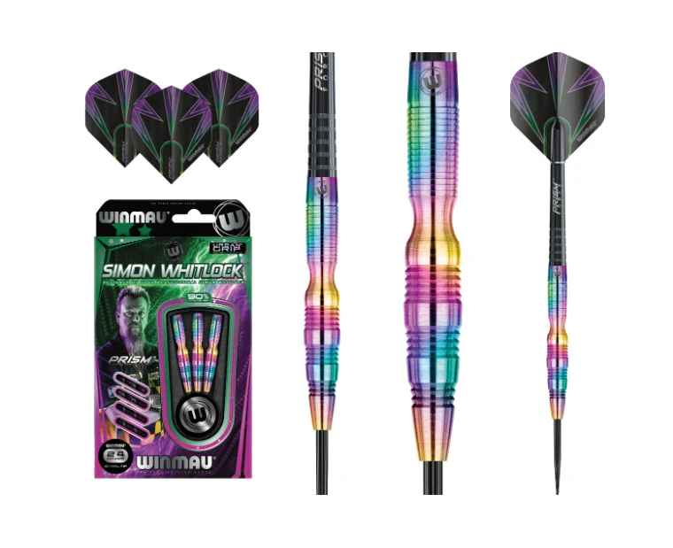 WINMAU Simon Whitlock Oil Slick URBAN GRIP 90% Tungsten Darts