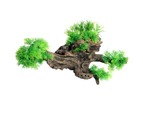 Aqua One Jumbo Driftwood with Plant Ornament (37889)