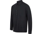 Henbury Mens Wicking Long Sleeve Work Shirt (Navy) - RW2696