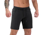 WeMeir Men's Sports Shorts Running Athletic Shorts for Men Workout Shorts Gym Shorts with Pockets - Black