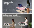FORTIA Desk Riser Laptop Sit Stand Height Adjustable Standing Computer Monitor