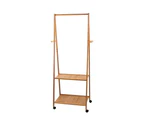 Bamboo Hanger Stand | Wooden Clothes Rack | Display Shelf
