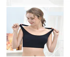 Sports Bra for Women, Criss-Cross Back Padded Strappy Sports Bras Medium Support Yoga Bra with Removable Cups-a - Black