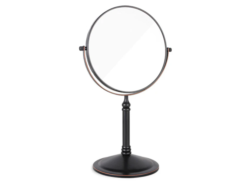 Toscano 6in Standing Mirror Dual-Sided Magnifying Makeup Mirror-Black