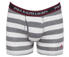 Polo Ralph Lauren Men's Stretch Boxer Briefs 3-Pack - Ruby/Grey Heather/Stripe